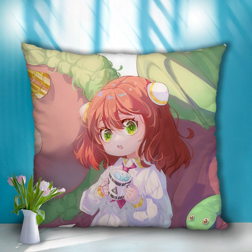 间谍过家家阿尼亚周边方形抱枕双面印照片定制来图订做沙发靠枕头