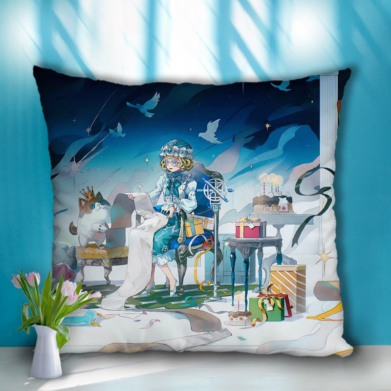 第五人格盲女海伦娜亚当斯周边方形抱枕双面定制来图订做沙发枕头