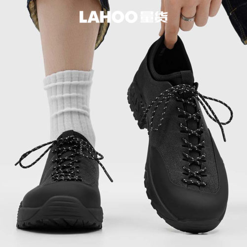 LAHOO量货 2026厚底登山鞋男鞋小众运动休闲鞋全地形防滑徒步鞋