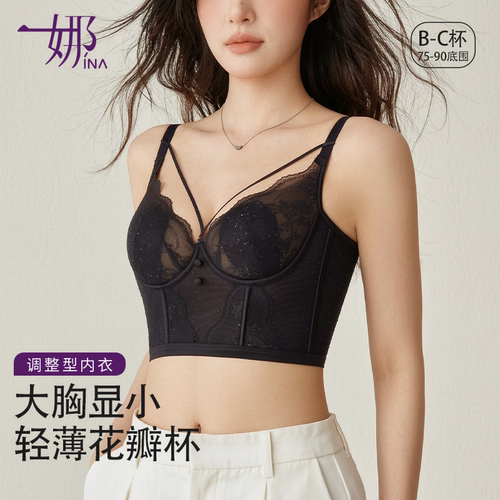 一娜鱼骨内衣轻薄调整型文胸舒适防下垂上托塑身收胃收副乳内衣女