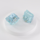 URE蓝默静音轴客制化五脚热插拔键轴蓝色PC闪粉上盖机械键盘轴体