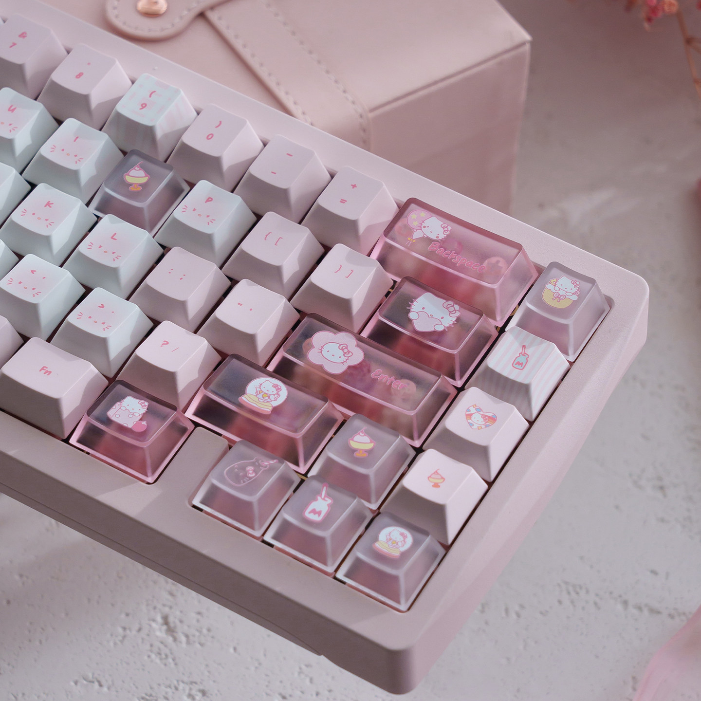 HelloKitty凯蒂猫键帽PBT+PC图片