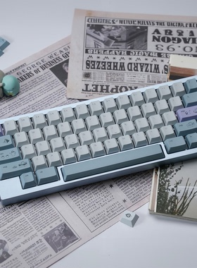 BeeFun露营机械键盘键帽蓝色PBT热升华大全套客制化原厂适wooting