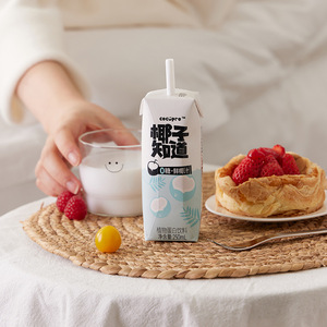 椰子知道0糖鲜椰汁低GI椰奶电解质水椰汁礼盒过节送礼250ml*10