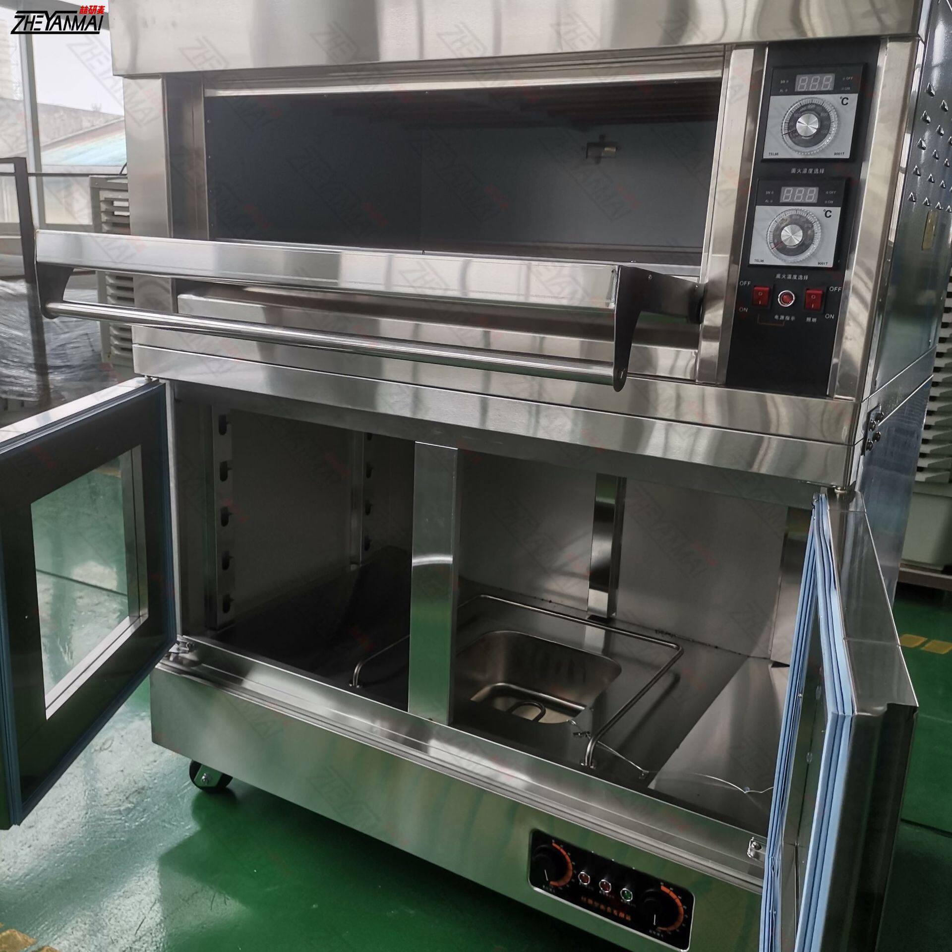 上海烤箱发酵箱一体机 单层双盘发酵烤箱 组合烤面包设备