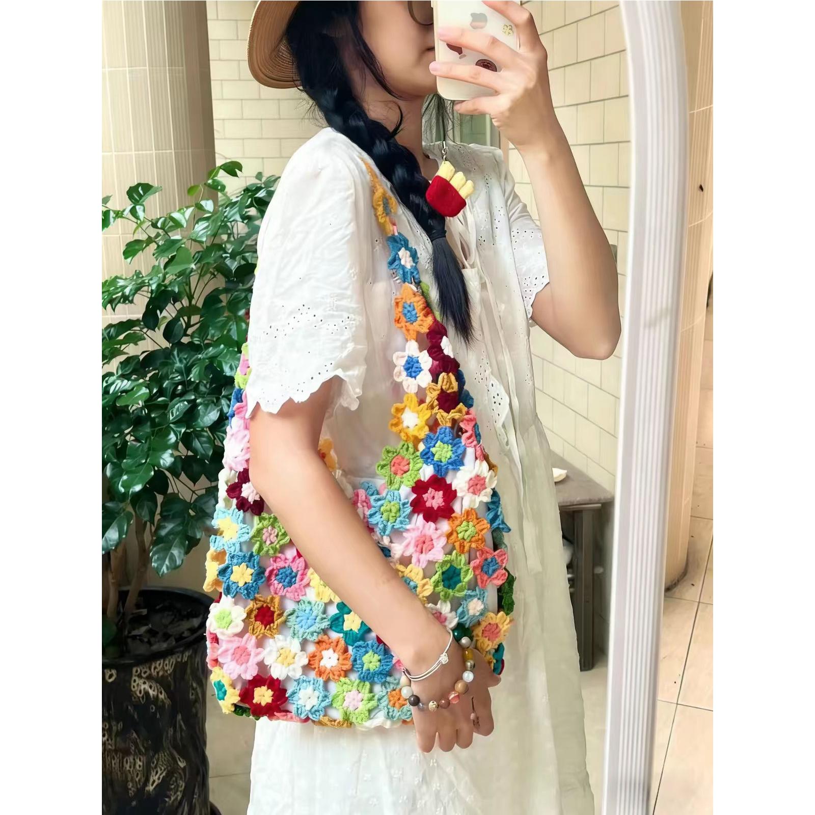 毛线钩织繁花手工DIY材料包|包