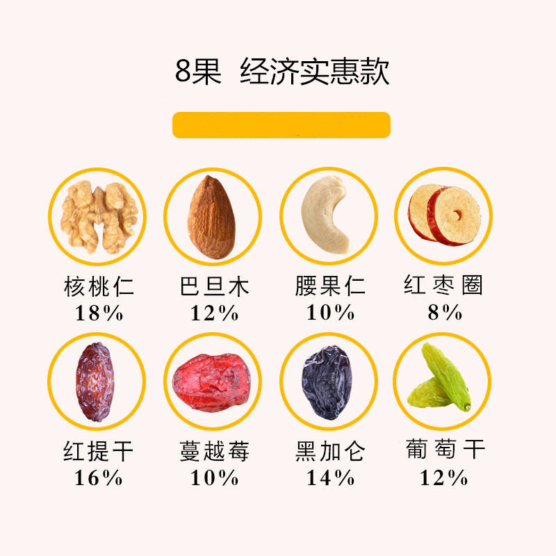 每日坚果混合果仁散装500g袋装儿童孕妇零食雪花酥