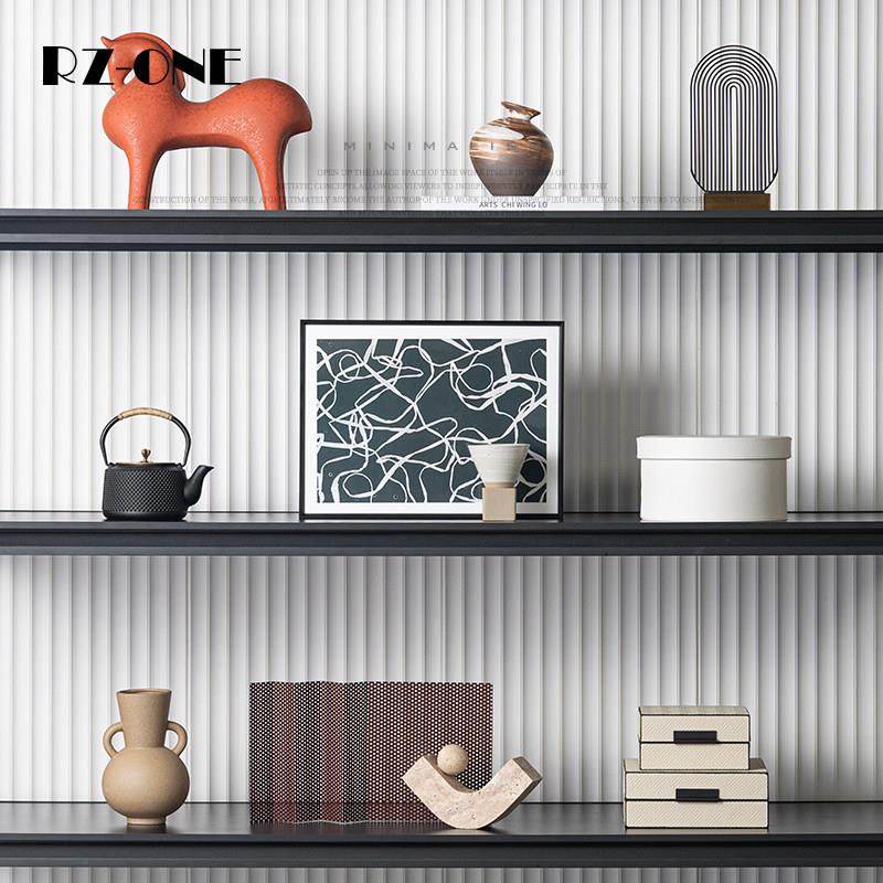 现代轻奢风样板间高级感玄关书柜书架壁龛开放格桌面装饰摆件组合,家居饰品,装饰摆件,淘宝优惠券,粉丝福利购,淘宝优惠卷