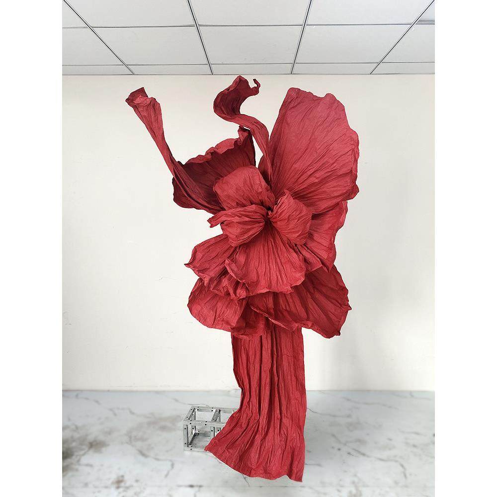 巨型纸花纸艺美塑花超大型背景花婚礼橱窗装饰手工褶皱立体纸花艺,节庆用品/礼品,婚庆绢花,淘宝优惠券,粉丝福利购,淘宝优惠卷