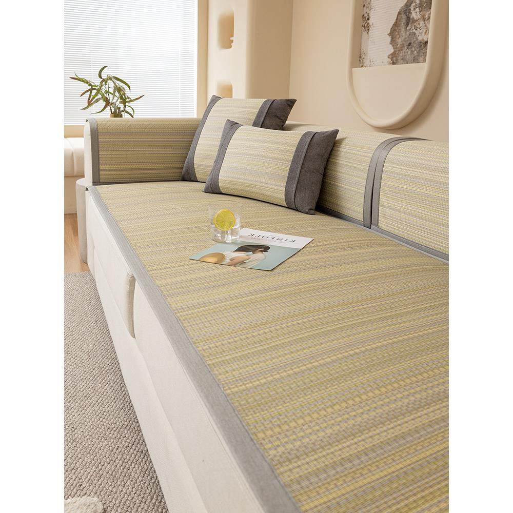 小家子夏季藤席沙发垫艾草凉席防滑坐垫简约现代夏天款套罩巾盖布,居家布艺,沙发垫,淘宝优惠券,粉丝福利购,淘宝优惠卷