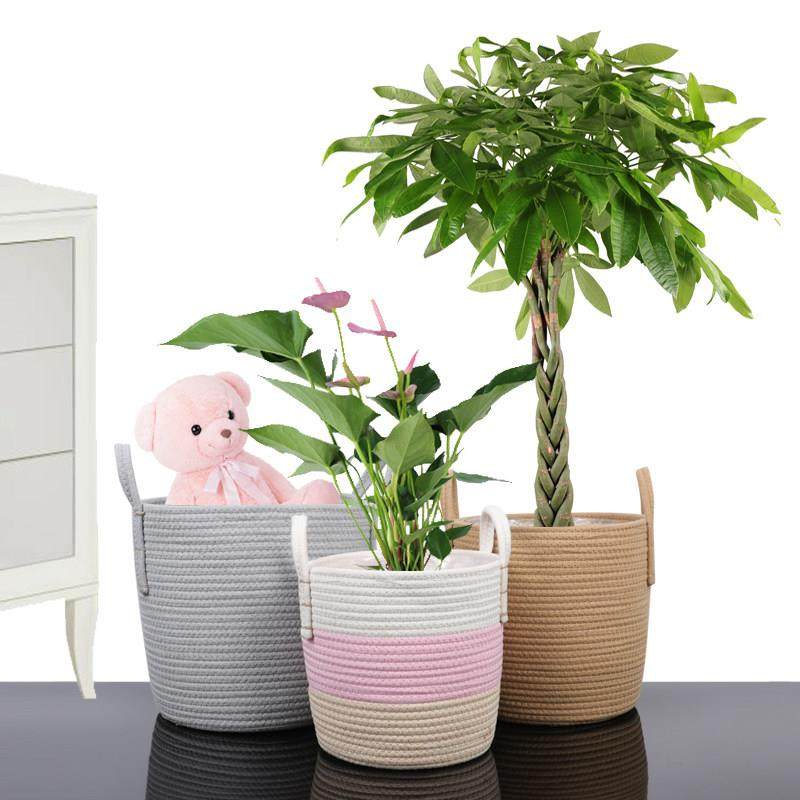 仿藤草编藤编竹编编织花盆花篮收纳客厅落地家居大花盆家居装饰,家居饰品,花盆,淘宝优惠券,粉丝福利购,淘宝优惠卷