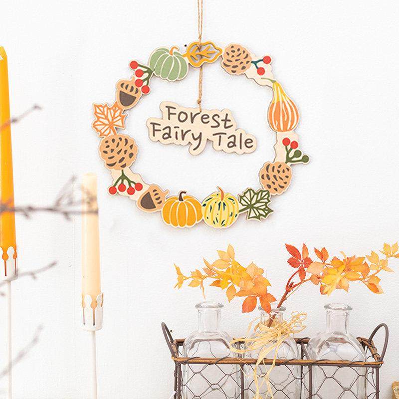 阿楹 秋天丰收节入户花环玻璃门上装饰厨房墙挂件幼儿园床头布置,家居饰品,壁饰,淘宝优惠券,粉丝福利购,淘宝优惠卷