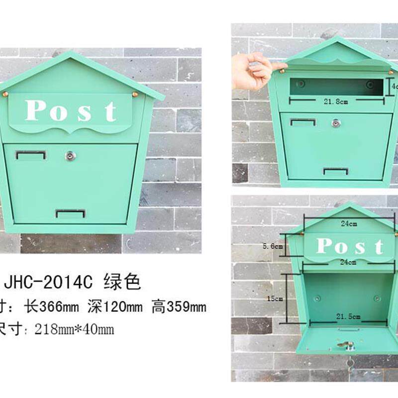 2014c 挂墙式信报箱 信箱 意见箱 收信箱 花园别墅装饰 店铺装饰