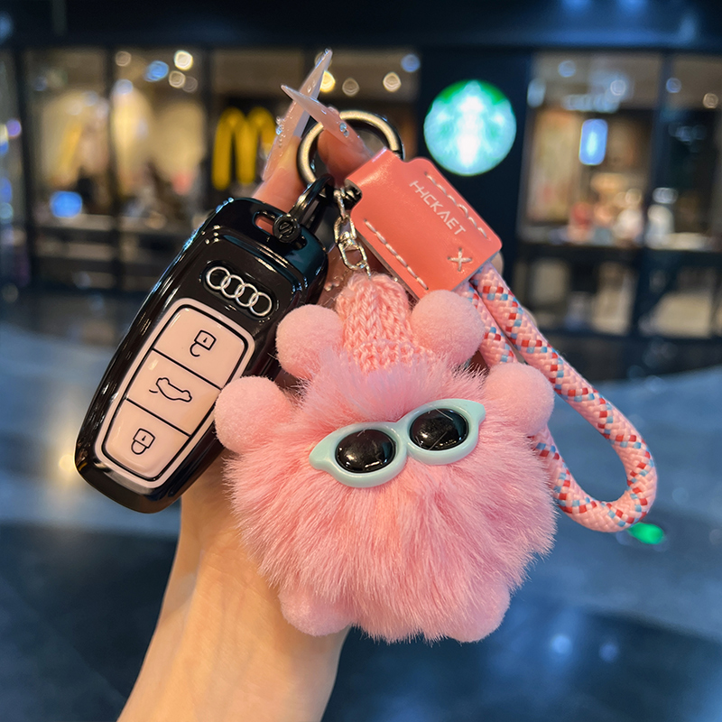 适用奥迪钥匙套新款A3L/A6L/A7q7a8q4etron甜酷女款高级感