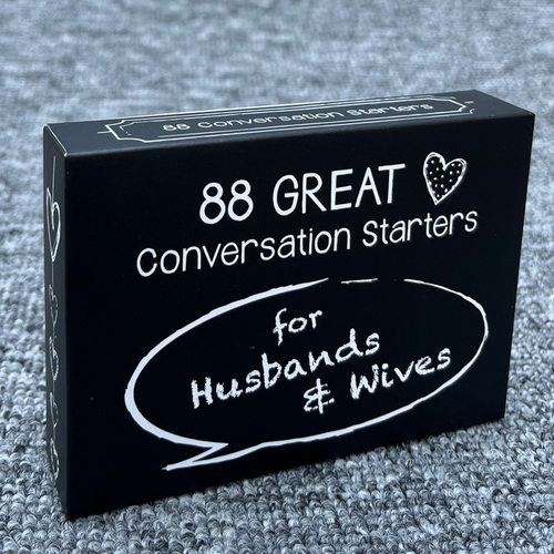 英文版 88great 88个夫妻对话开场牌 已婚夫妇的浪漫纸牌游戏
