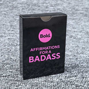 英文版 Affirmation for a Badass 纸牌游戏 桌游玩具 坏人游戏