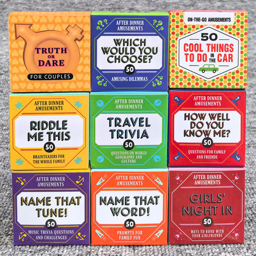 英文版after dinner amusements饭后娱乐迷你卡牌夜晚游戏益智