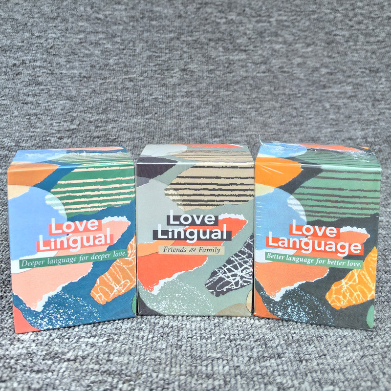外贸热销 英文版 情侣对话游戏卡Love Language 爱的语言纸牌