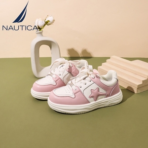 NAUTICA/诺帝卡童鞋轻便透气百搭运动板鞋春秋2023新款休闲鞋女童