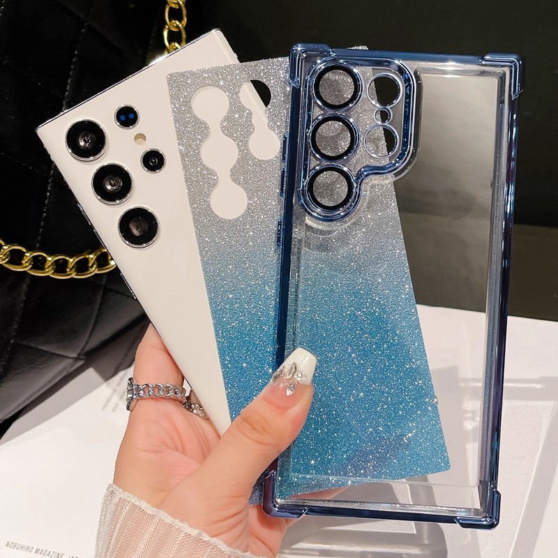 三星S25ultra手机壳带镜头膜透明