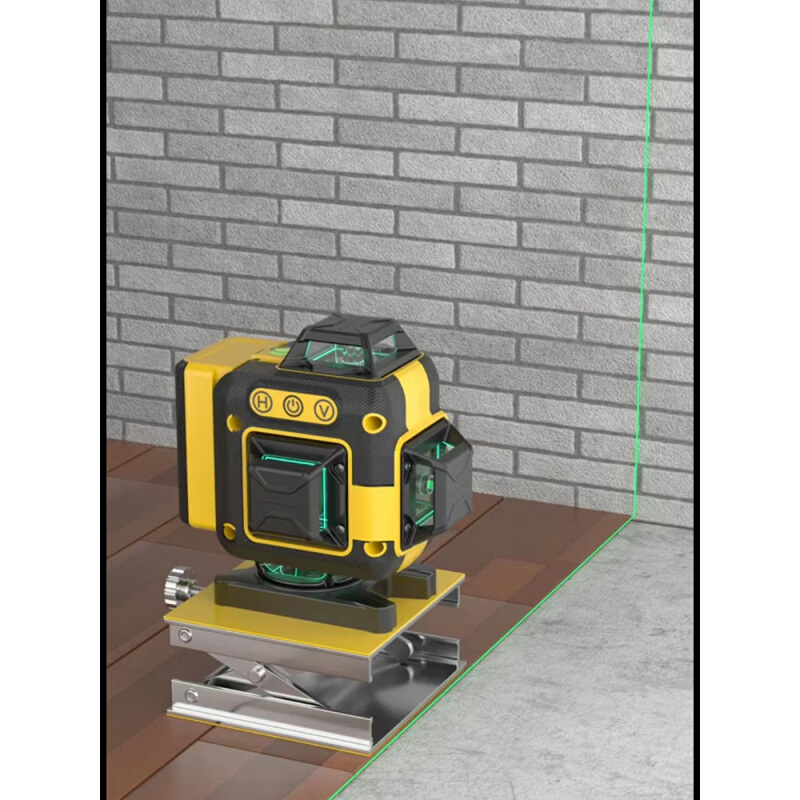 水平仪12线绿光锂电池红外线激光高精度强光扫平仪工百汇16