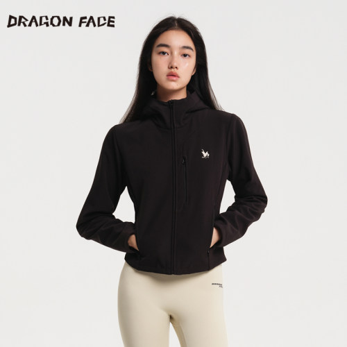 【明星同款】龙脸DRAGON FACE 加绒防风外套运动外套开衫卫衣