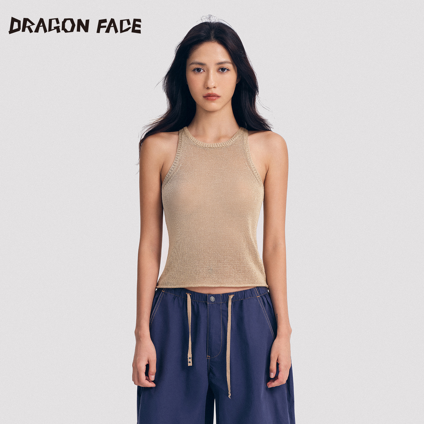 【明星同款】龙脸DRAGON FACE 干爽无袖针织背心 休闲修身背心