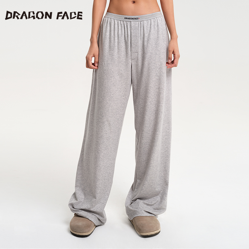 【明星同款】龙脸DRAGON FACE织带阔腿裤 宽松休闲长裤