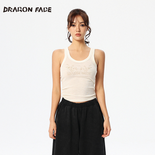 龙脸DRAGONFACE部落薄羊毛背心100%绵羊毛背心 何超莲同款