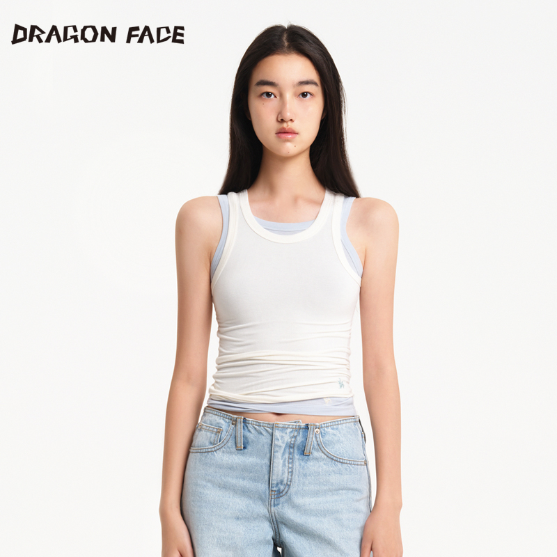 【明星同款】龙脸 DRAGON FACE 柔肤微透背心 可叠穿背心