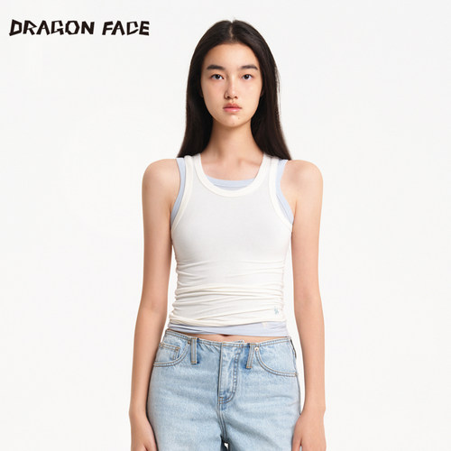 【明星同款】龙脸 DRAGON FACE 柔肤微透背心 可叠穿背心
