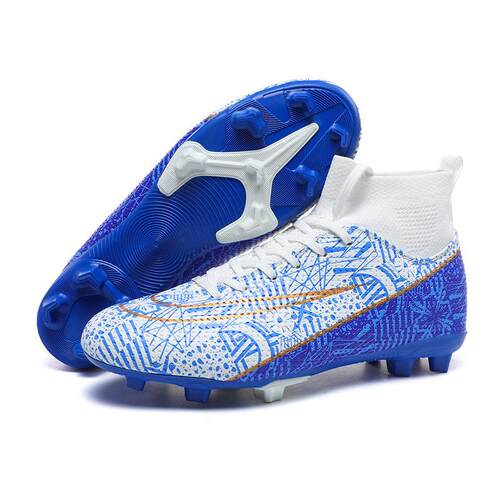 足球鞋长碎钉训练鞋 football breathable sports training shoes
