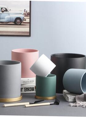 flowerpot ceramic simple large indoor plant pot with tray