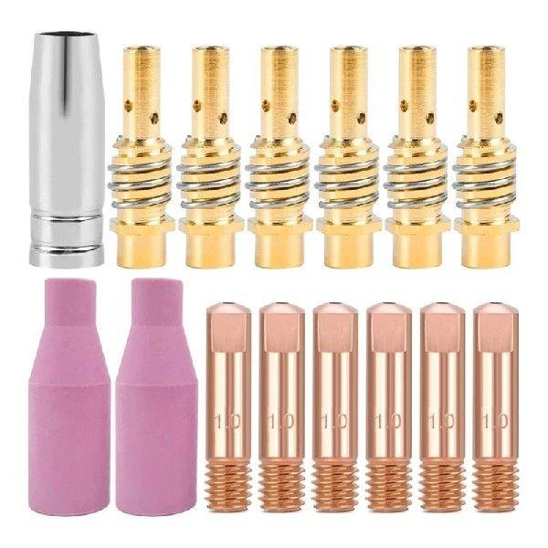 15Pcs Welding Torch Accessory Welding Set Nozzle Contact
