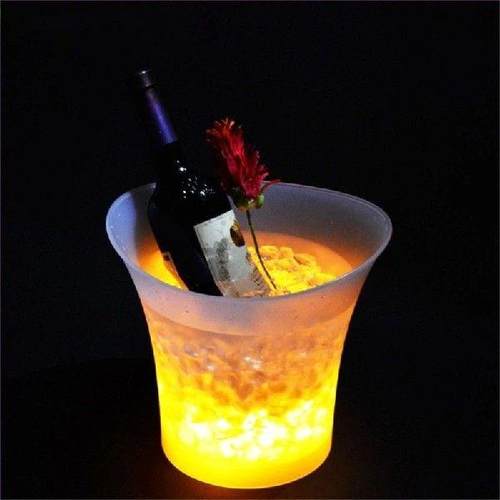 LED Ice Bucket Luminescent Ice Glowing Ice Kegs Champagne
