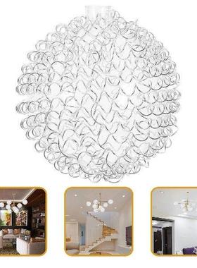 Glass Lampshade Light Covers Seeded Wire Cage Hanging