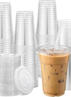 Clear Disposable Plastic Cup with Lid Perfect for Weddings B