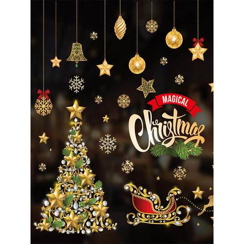 Christmas Day decorations Christmas window Sticker party圣诞