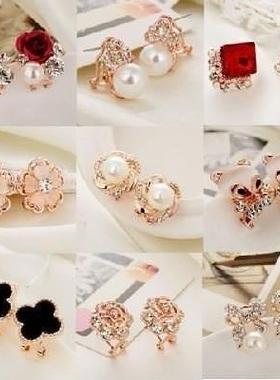 Women's new gold earrings South Korea style mini ear rin