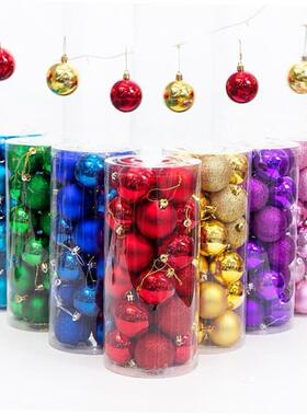 Christmas Decorations tree 3/4/6/8cm Christmas Ball pendant