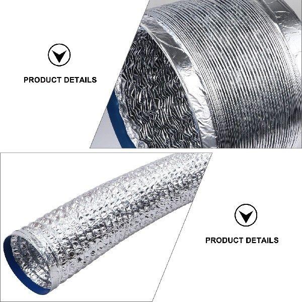 Exhaust Pipe Flexible Air Duct Hose Dryer Vent Aluminum