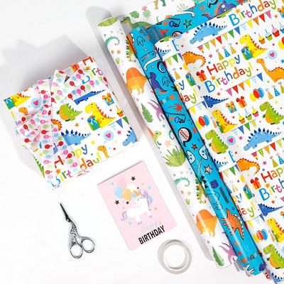 Pink Butterfly Gift Wrapping Paper Girls Birthday Party Deco