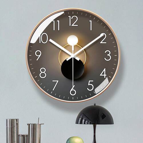 mute clock wall clock living room modern minimalist atmos