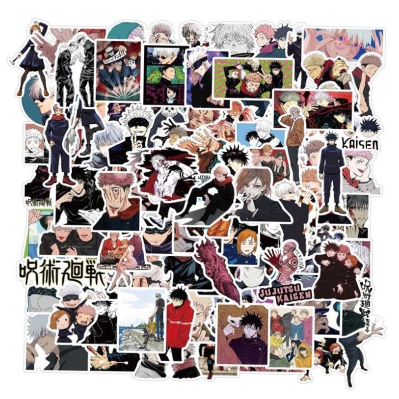 100pcs Anime Jujutsu Kaisen Sticker Sorcery Fight Stickers