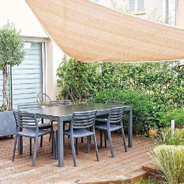 Waterproof Triangle Shade Sail Awning Cover Outdoor Three
