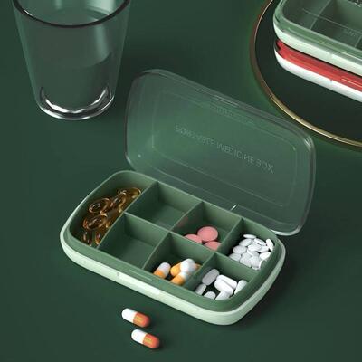 Pill Box Holder Weekly Medicine Storage Organizer Container
