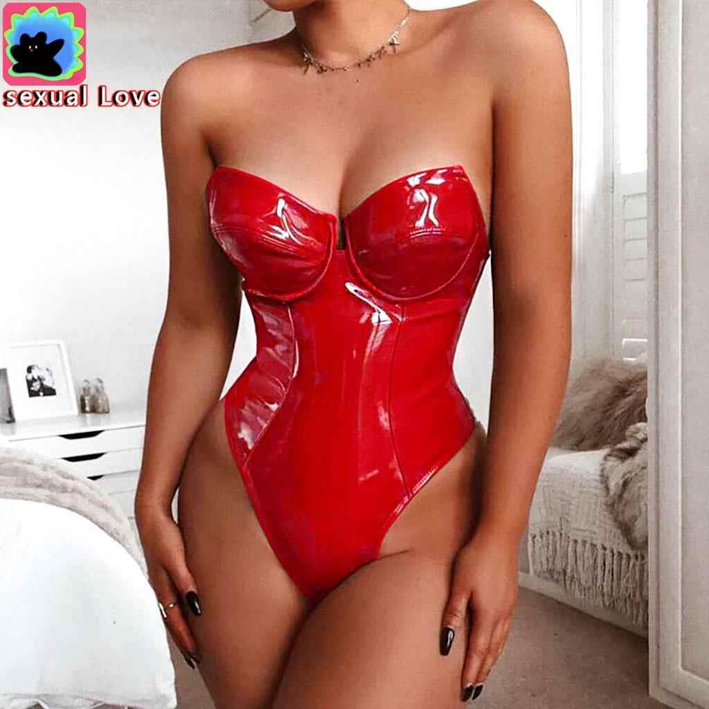 Erotic lingerie sexy suspender one-piece underwear game suit