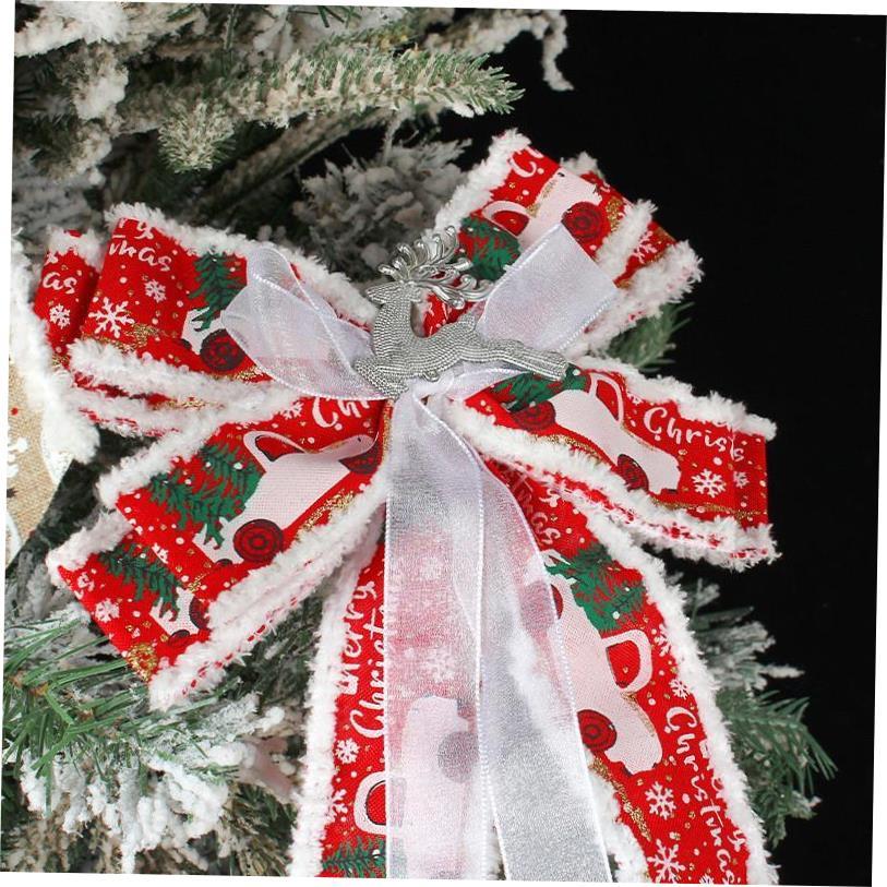 Christmas tree pendant Ribbon bow Ribbon decorative products