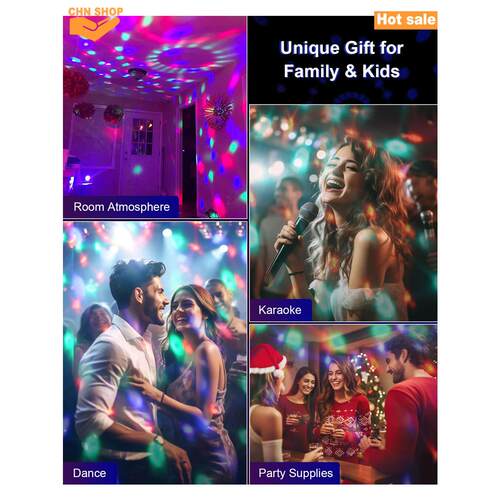 Sound Activated Party Lights with Remote DJ Lighting Disco