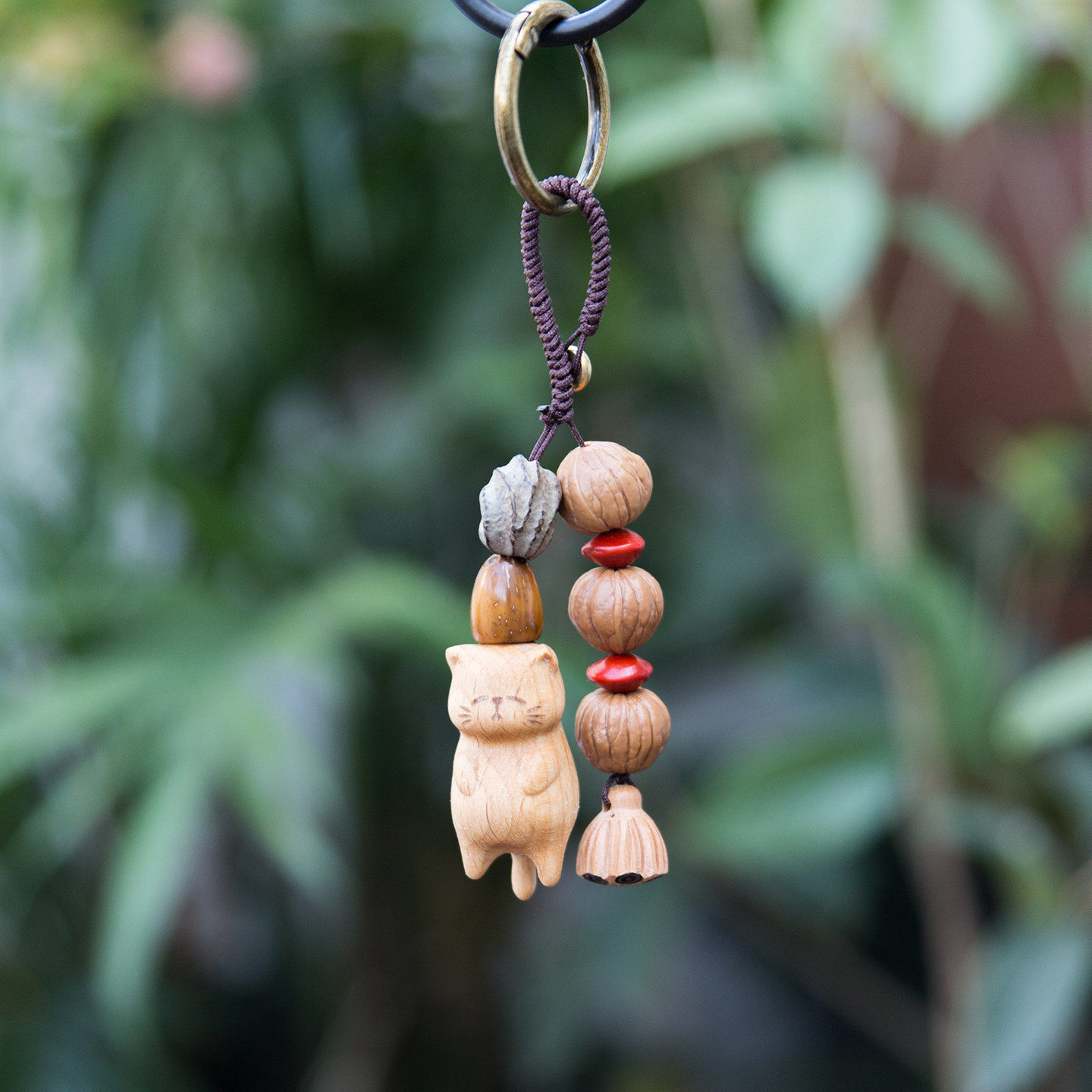 丘山记原创 小猫挂件天然种子手工摇铃包挂件疗愈挂饰钥匙扣车挂,服饰配件/皮带/帽子/围巾,包挂件,淘宝优惠券,粉丝福利购,淘宝优惠卷